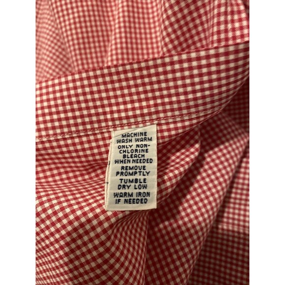 RALPH LAUREN Men’s Short Sleeve Button Up Red Check Shirt Classic Fit XL - Picture 9 of 14